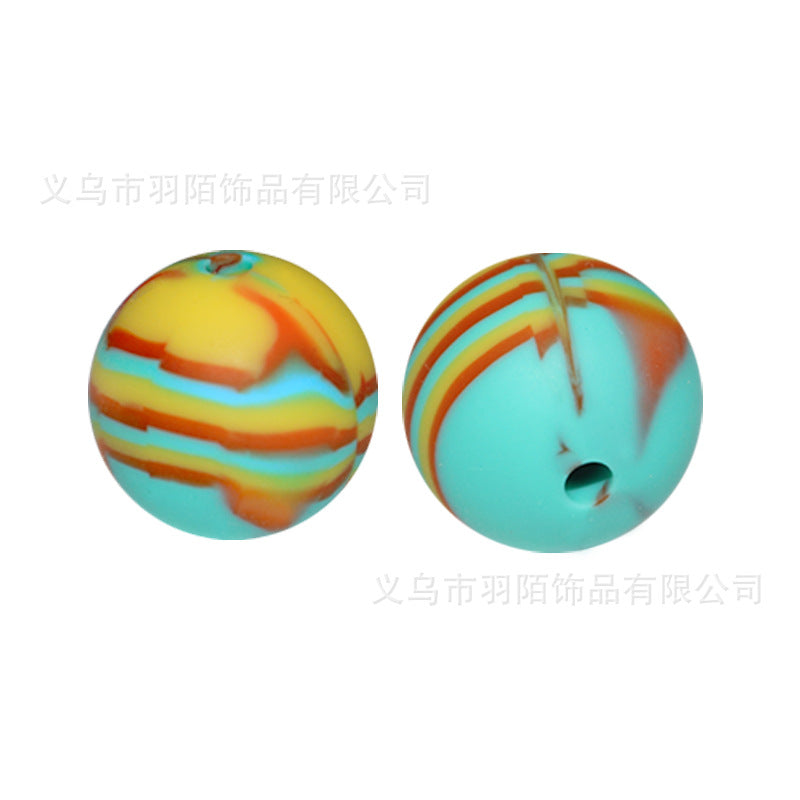 Wholesale 50PCS Rainbow Mixed Color Silicone Balls